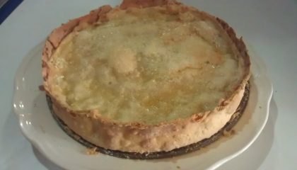 tarta galleta de manzana