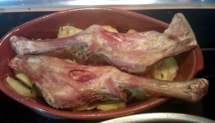 cordero lechal asado