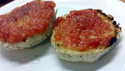 #receta mollete de albahaca