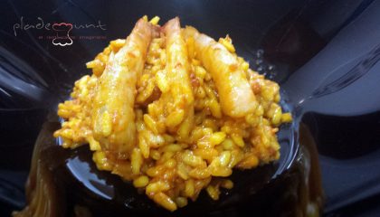 #recetas rissotto de langostinos