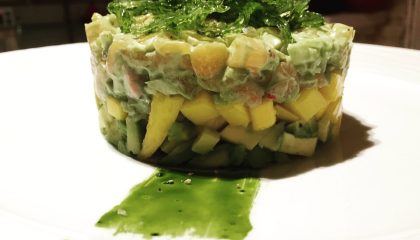 tartar de salmón